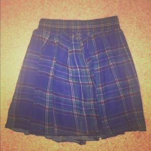 American apparel plaid circle skirt