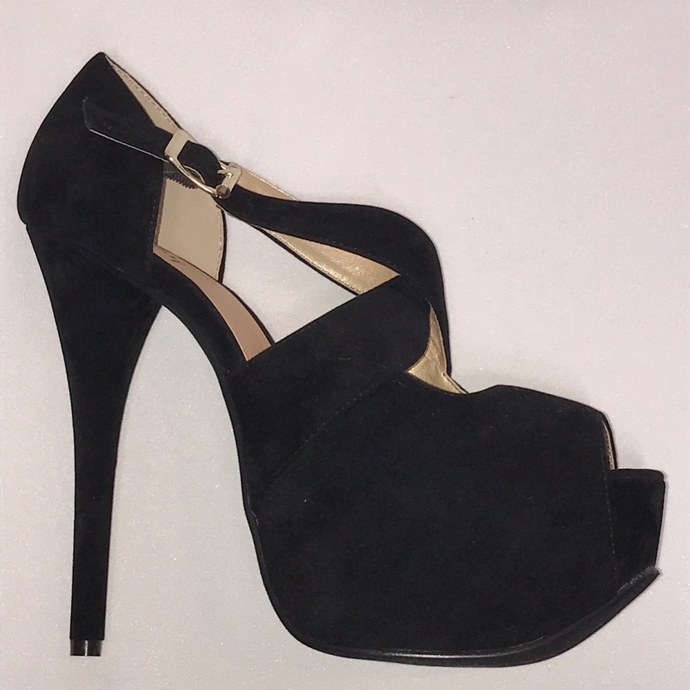 Luichiny Suede Platform heel
