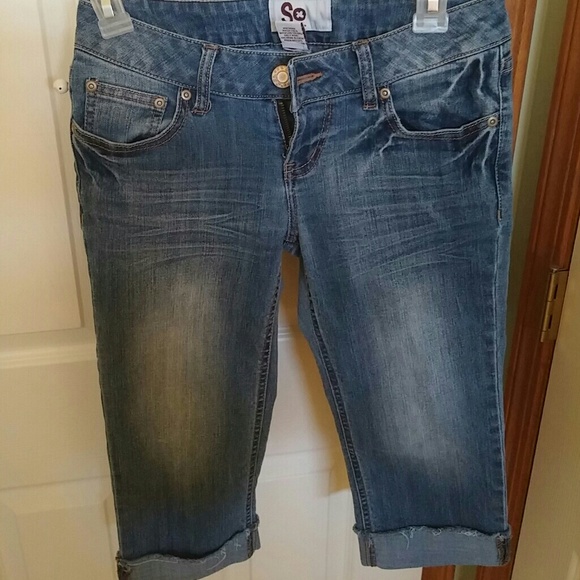 Denim capris