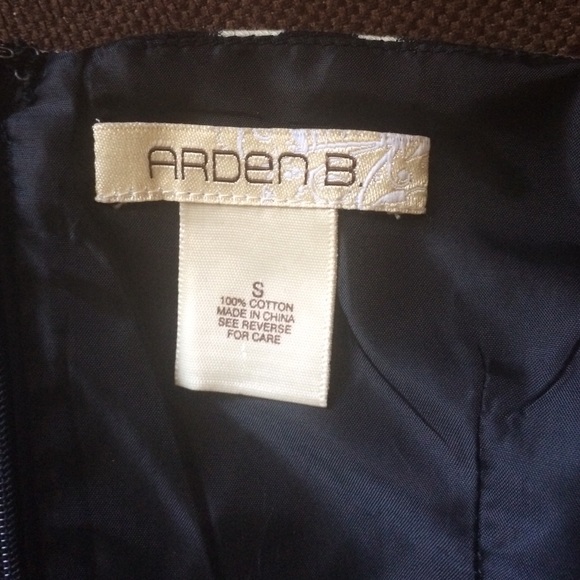 One-shoulder black and white cocktail mini dress - Picture 3 of 3