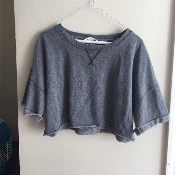F21 Cropped Sweatshirt - Picture 1 of 4
