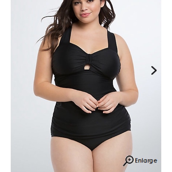 Black Torrid One Piece Bathing Suit