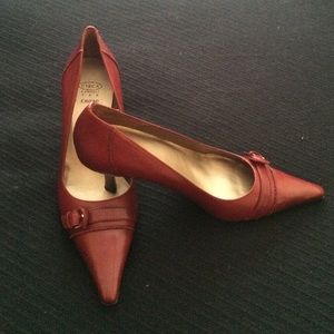 Joan & David red heels. Size 10M
