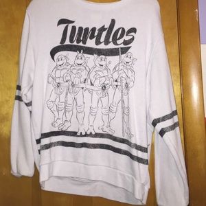 Black & white ninja turtles sweatshirt