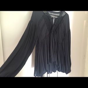 Free People lace up top