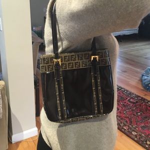 Small Fendi Purse Brown Patent