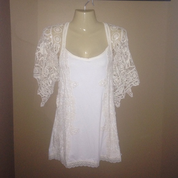 Lacey tunic top