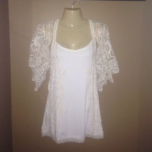 Lacey tunic top