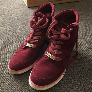 Guess Wine Red Sneakers