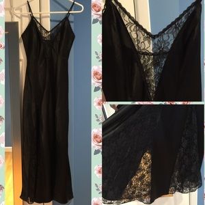 Frederick's of Hollywood Silky & Lace Nightgown