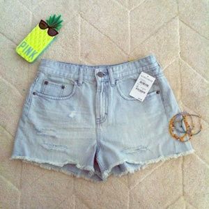 New🌟faded distressed high waisted BP shorts