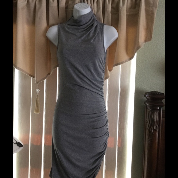 Heather grey bodycon style dress
