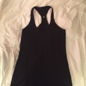 Black Lulu Lemon Cool Racerback