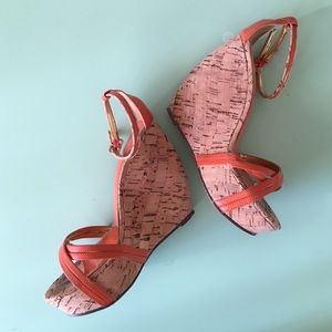 Orange and cork wedges.