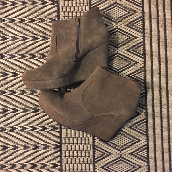 Jessica Simpson Suede Wedge Booties