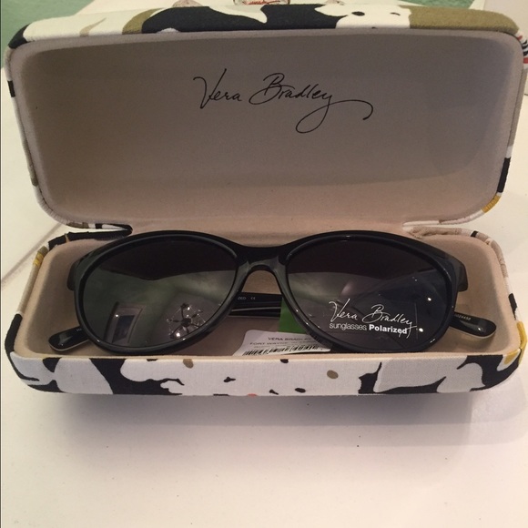 NWT Vera Bradley Black Polarized Sunglasses