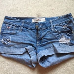 Ripped hollister shorts