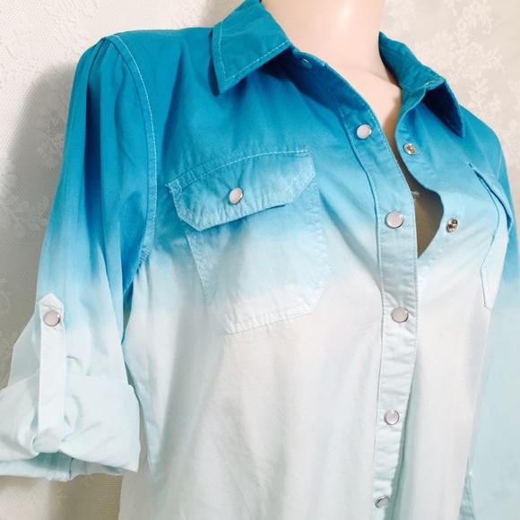 Dip Dye cowboy shirt. FINAL CLEARANCE - Picture 3 of 4