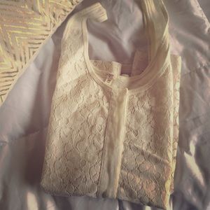 J.CREW classy white tank top