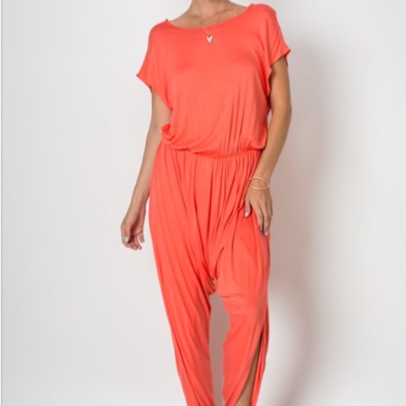 LAST ONE ! Coral Harem Jumpsuit 😱 SUPER SALE - Picture 2 of 3