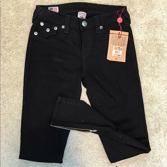 Black True Religion Skinny Jeans size 26