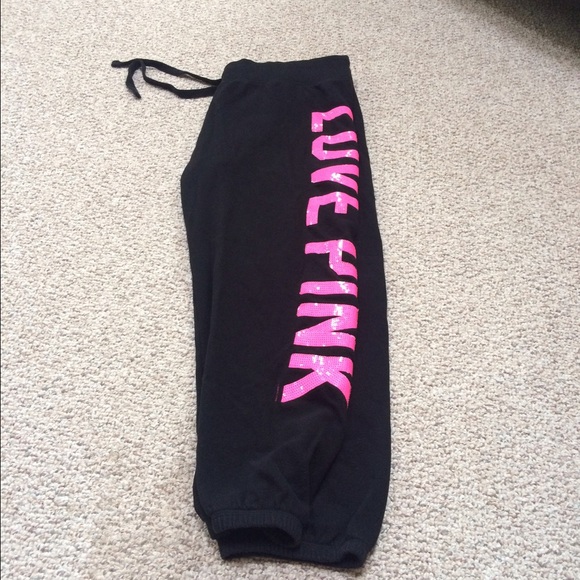 Love pink sweatpants