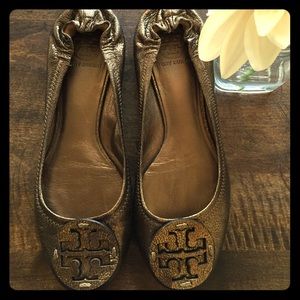 NEW PRICE! Tory Burch Bronze Flats