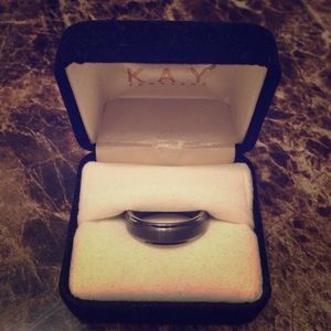 Men's Tungsten Wedding Band from Kay's Jewelers