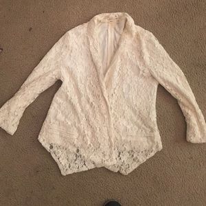 Cute white Lacey blazer
