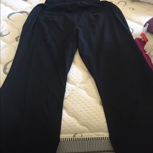 Black maternity slacks