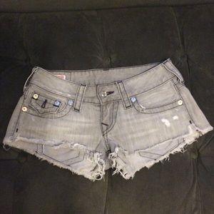True Religion Disco Joey Cut Offs