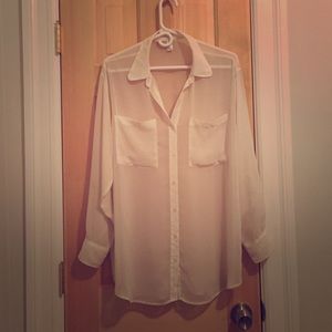 Chiffon oversized  American Apparel button-up