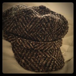Woven Newsboy Cap