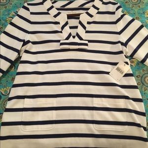 Kate Spade Navy & White Tunic