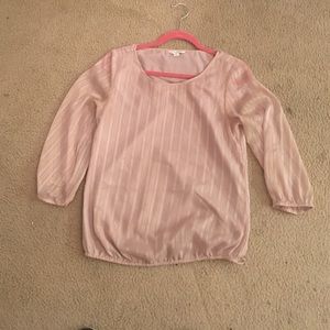 Banana republic Striped top with cinching waist