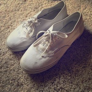 Classic white vans.