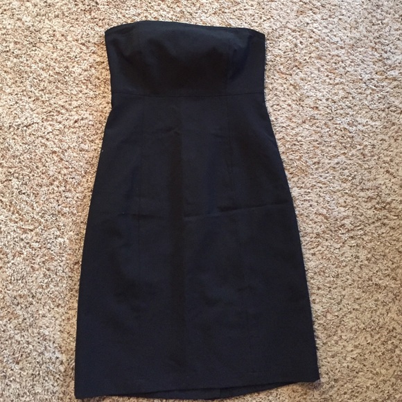 Strapless little black dress
