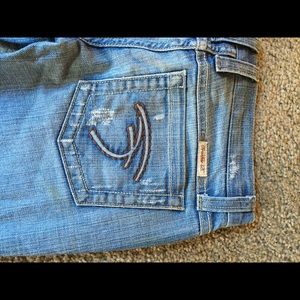 FRANKIE B sz 2 low rise flare jeans