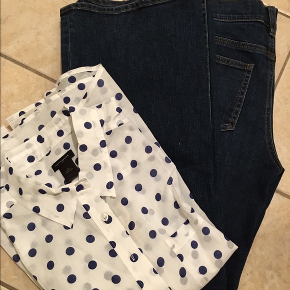 Ann Taylor High Rise Flare Jeans