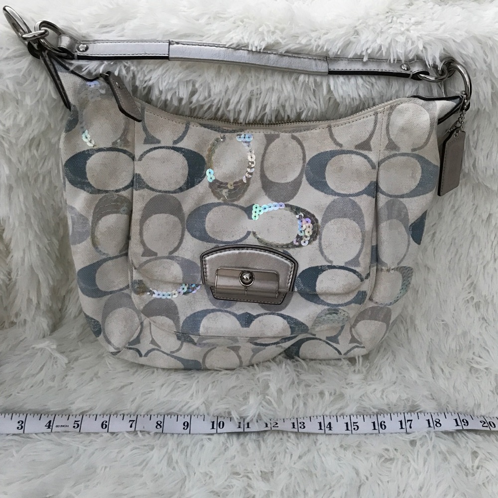 COACH Kristin Embellished Signature Sequins Hobo