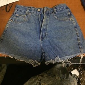 Vintage, high waisted, jean shorts