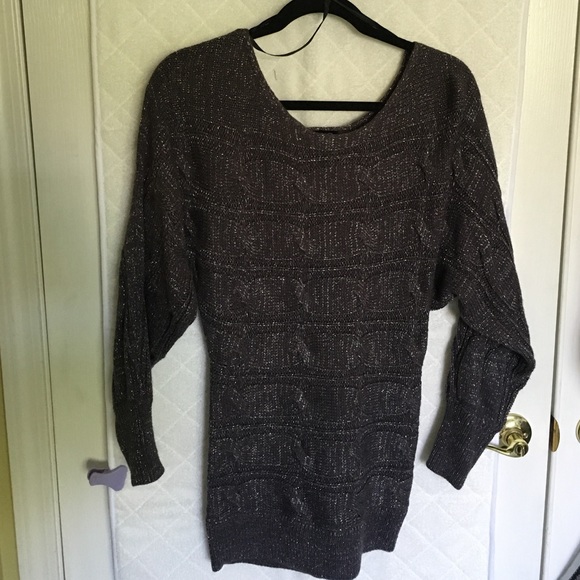 Bebe shiny thread sweater