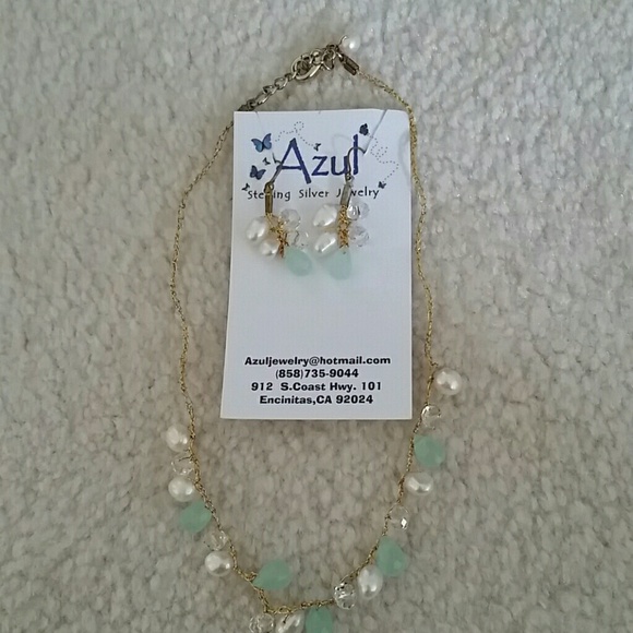 Azul Earrings and Necklace Set