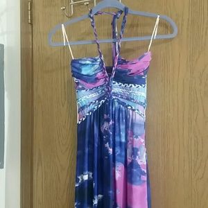 Braided Halter Cynthia Rowley Maxi Dress XS
