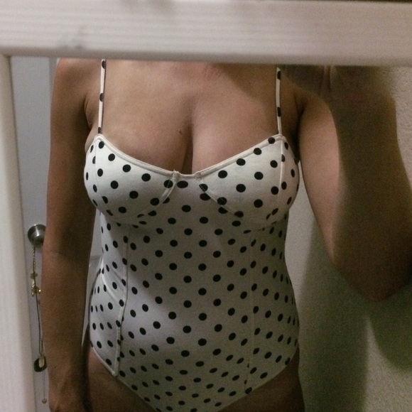 Polka dot bodysuit