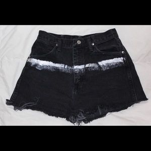 Rag Union/ Wrangler shorts w/sliver stripes