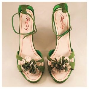 Miss Sixty Suede Fringe Wedge Shoes 🎉🎉 Size 40