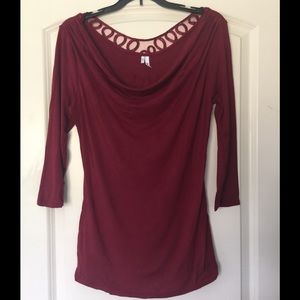Beautiful, burgundy blouse