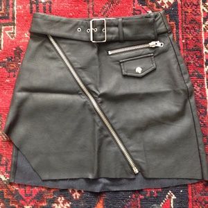 Unif Carnaby faux leather skirt