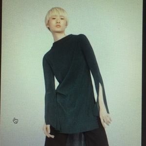 ZARA Emerald Asymetric Tunic